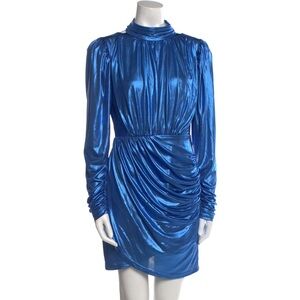 Elliatt Vibrant Blue Bishop Sleeve Cocktail Dress